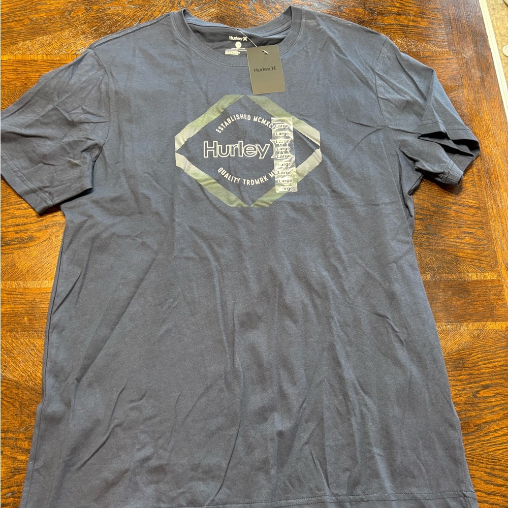 Hurley Men's Charcoal Graphic Tee